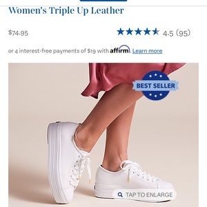 Keds Triple Up Leather Sneakers Platform